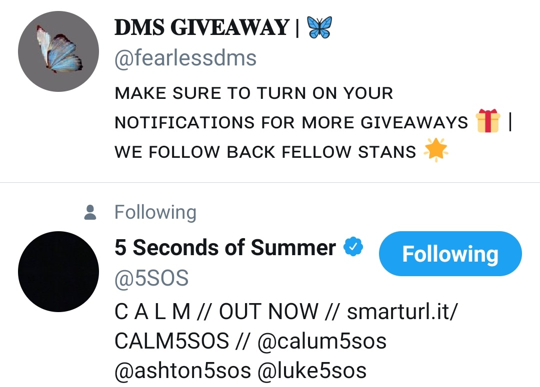 fadedniall's tweet photo. 🦋 Retweet for a DM with 5SOS Band 🦋

RULES:
- must be foIIowing us
- COMMENT "done" and tag a friend https://t.co/GxUGG4AIM8