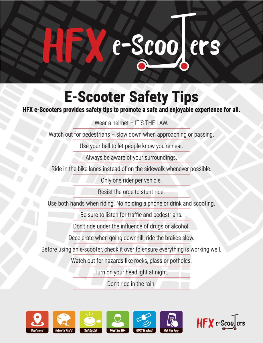 HFX e-Scooters safety tips... #Halifax #segwayns #hfxescooters <a href="/my_waterfront/">Formerly Waterfront Development</a> <a href="/DowntownHalifax/">Downtown Halifax Business Commission (DHBC)</a> <a href="/hfxgov/">hfxgov</a> <a href="/HfxRegPolice/">Halifax_Police</a> <a href="/NS_TIR/">NS_TIR</a> <a href="/CBCNS/">CBC Nova Scotia</a>