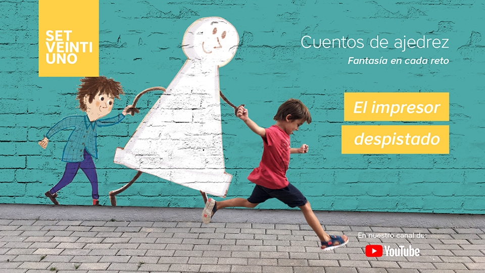 SetVeintiuno's tweet photo. Hoy traemos las aventuras y desventuras de "Juanito" Gutenberg en la fantástica ciudad de Ajedrópolis, con libros y peones. Es el penúltimo de los #CuentosdeAjedrez, resuelve este nuevo #reto con #CapacidaddeAnticipación https://t.co/2ESgWDdbGT #Ajedrez #Ajedrezeducativo https://t.co/SlQ6wV464Z