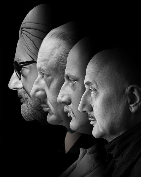 AnupamPKher's tweet photo. Quiz Time: In this pic there are 3 photographs from 3 different movies of mine. Can you name the movies? Three Correct answer will get you a FaceTime call from me. The winner will be announced tomorrow at 5pm in a live chat!! Jai Ho!! 🤓😬😎
#Actors #Faces @actorprepares https://t.co/n4Yyfi2PLC