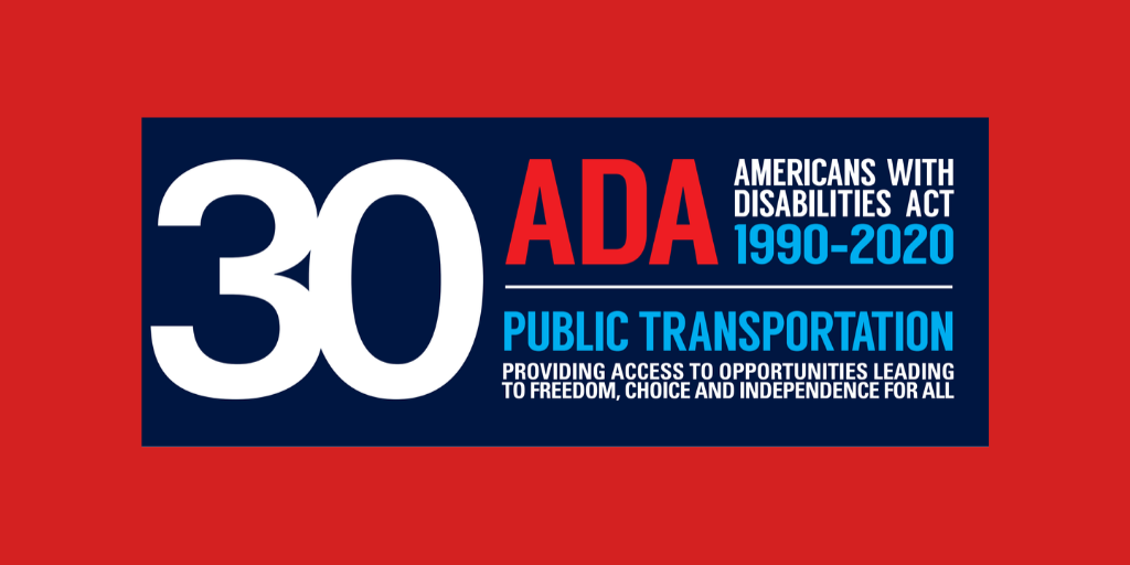 RideMATA's tweet photo. The 30th Anniversary of the Americans with Disabilities
Act (ADA) takes place on July 26, 2020. To learn more, visit https://t.co/8EWNvChtR9. https://t.co/I0rv0aGvMZ