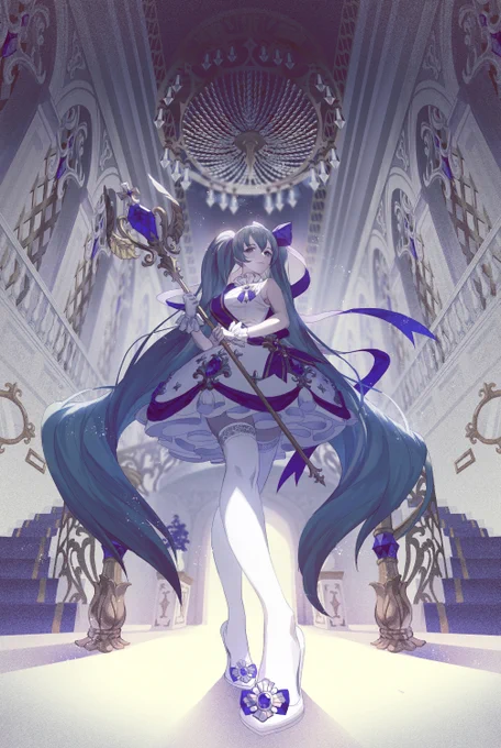 ミクだよー
#初音ミクのイラストだけで興味を持ってくれる方へ届け 