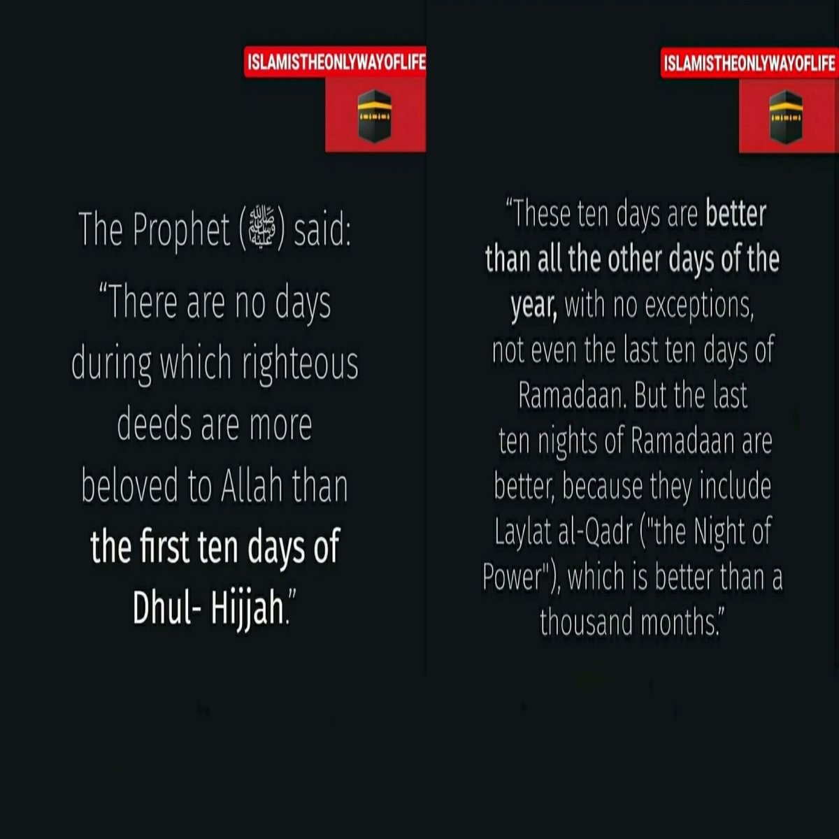 Islamistheonly1's tweet photo. The Best ten days of this world are coming! 
Are you Ready?

#bismillah #quran #IslamicQuotes
#islam #deen #dhulhajjah https://t.co/dPeMBtAzCw