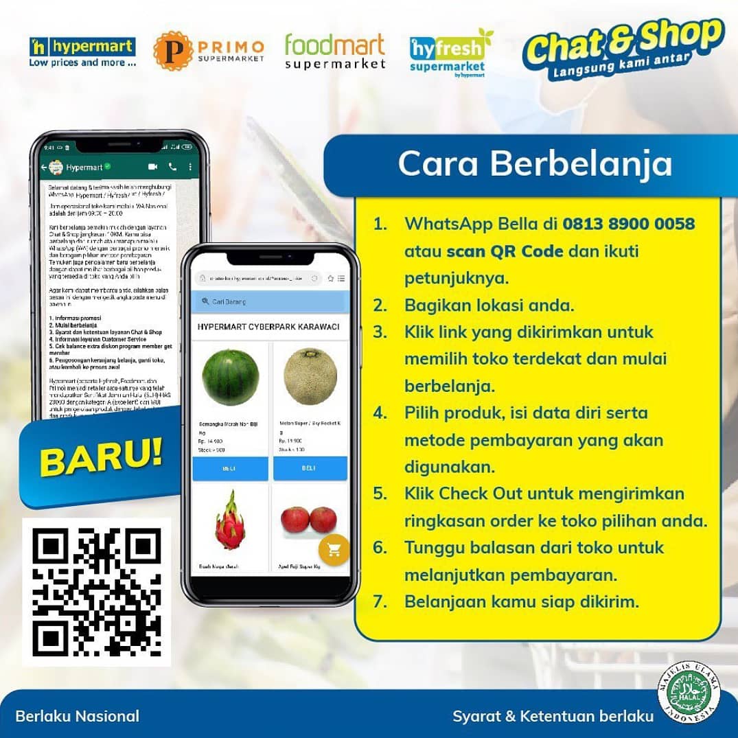 HypermartP's tweet image. Ayo, segera isi OVO Cash-mu dan dapatkan harga spesial untuk pembelian produk pilihan, maksimal 2 pcs/OVO ID/Konsumen/Hari
Periode berlaku dari tanggal 21 - 23 Juli 2020.
Jangan sampai kelewatan, belanja lebih hemat hanya di Hypermart!

#promo #promokoran #hypermartpakuwon