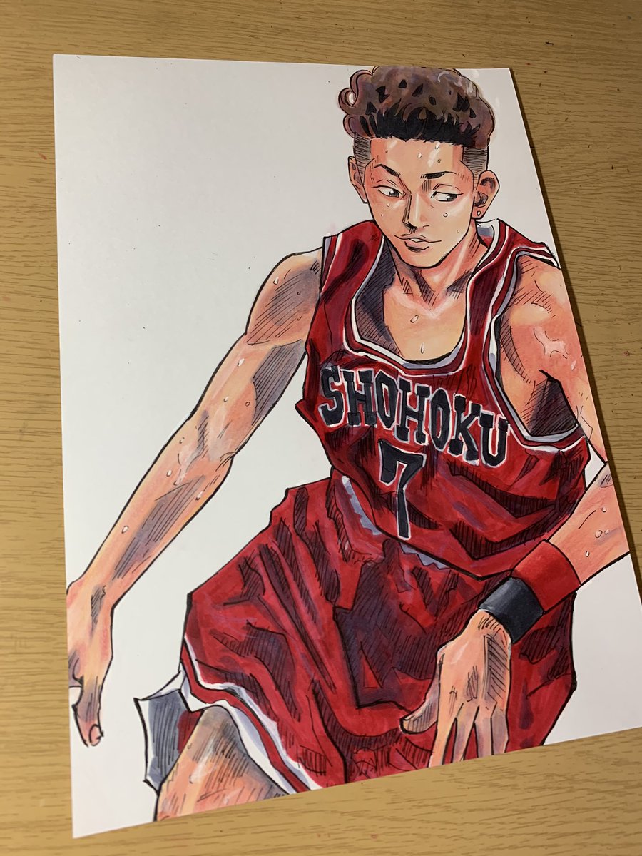 ｔ E スラムダンクもう一回見返そうかな スラムダンク 模写 絵描きさんと繋がりたい 宮城リョータ 桜木花道 三井寿