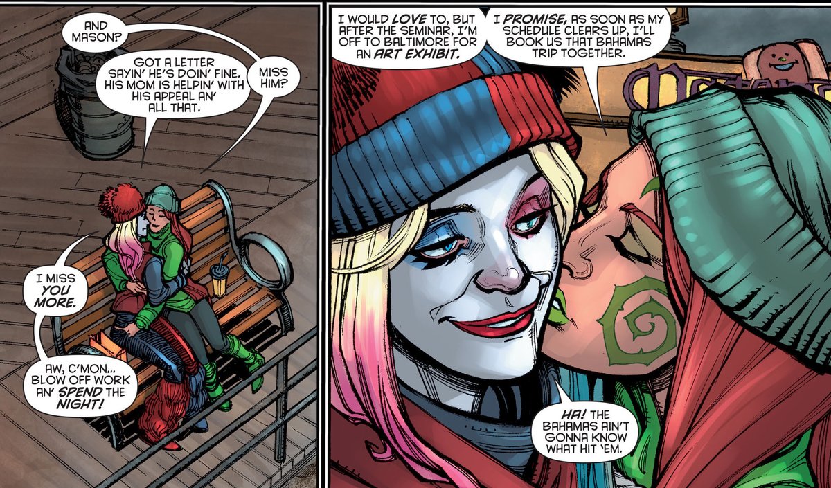 Kimi_Y_G's tweet photo. @thedcnation @JamesTheFourth @JorgeJimenezArt @tomeu_morey Harley and Ivy weren't just Bestfriends. They were absolutely in Love with each other. Harley is literally the only reason Ivy released 7.6 Billion people from her control๐ค๐๏ธ #BringBackIvy #SaveHarleyAndIvy #WLWRelationship ๐#Matters๐ @Ben_Abernathy @JimLee https://t.co/AVEVmwSVdL