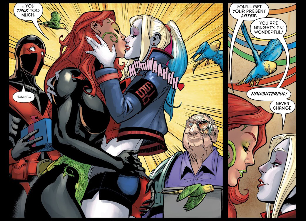 Kimi_Y_G's tweet photo. @thedcnation @JamesTheFourth @JorgeJimenezArt @tomeu_morey Harley and Ivy weren't just Bestfriends. They were absolutely in Love with each other. Harley is literally the only reason Ivy released 7.6 Billion people from her control๐ค๐๏ธ #BringBackIvy #SaveHarleyAndIvy #WLWRelationship ๐#Matters๐ @Ben_Abernathy @JimLee https://t.co/AVEVmwSVdL