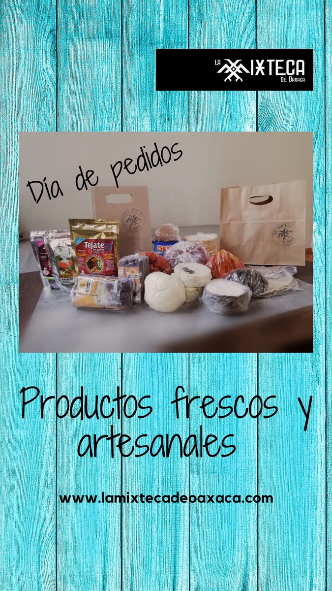 MixtecaOaxaca's tweet photo. Recuerda que hoy es martes...
Entregamos en tu domicilio 

#consumelocal, #QuedateEnCasa #comidaoaxaqueña
#oaxacamiamor, #procuctosartesanales, #cdmx, #Edomex https://t.co/vDmz0iwR6Y