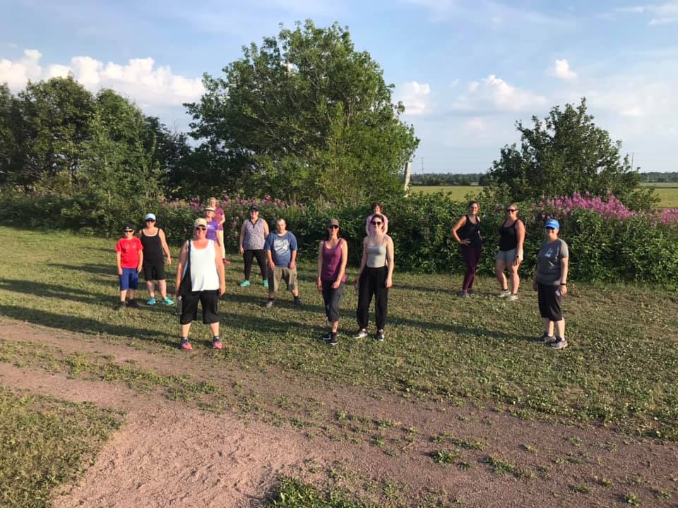 GoWestPEI's tweet photo. Our Learn to Run 5km group in Miscouche braved the heat warning last night and had a great time! Way to go #summerheat #Miscouche #PEI #LearntoRun @gopei https://t.co/p29C3kcSQi