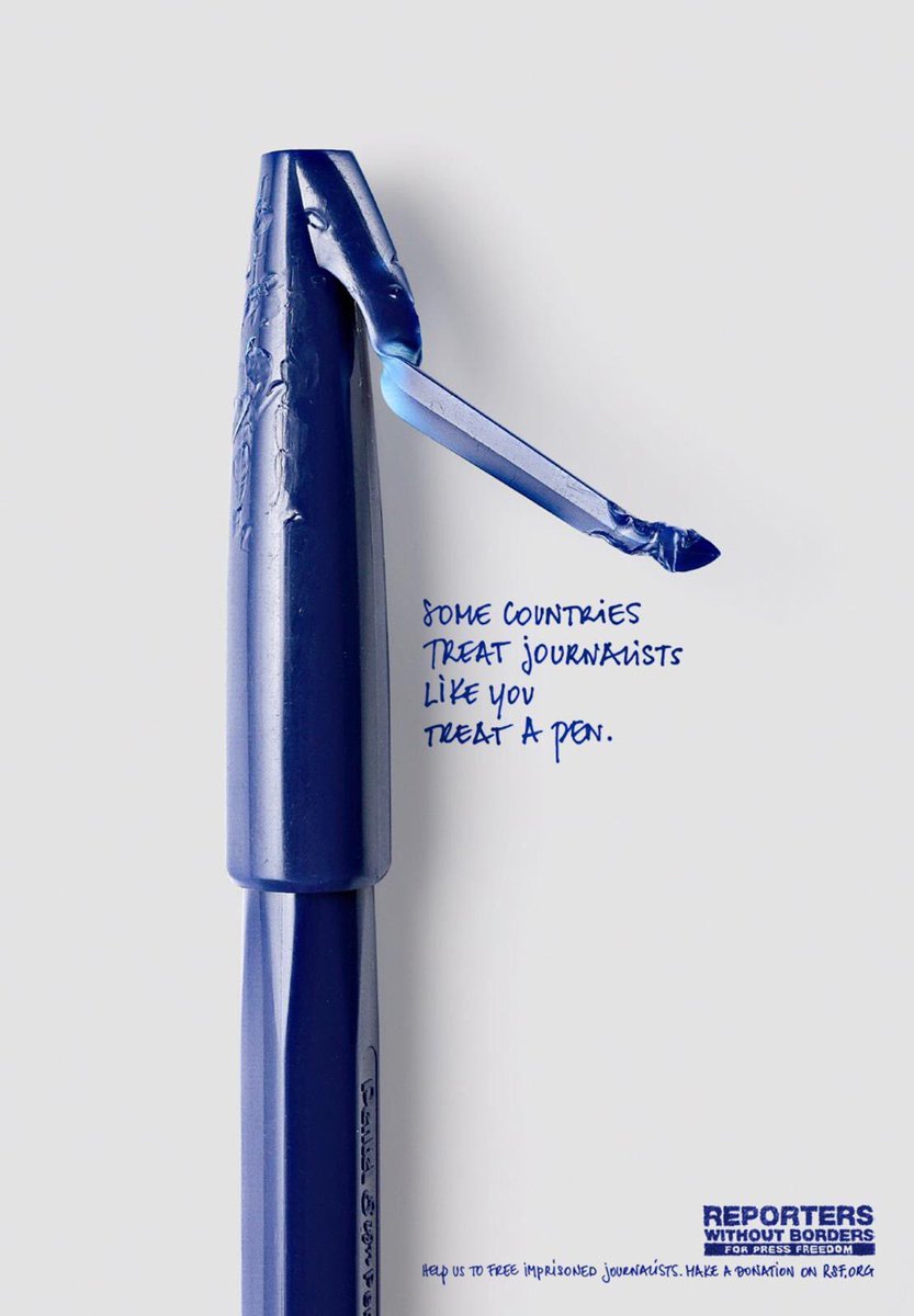 geetiga's tweet image. #PressFreedom #PressFreedomMatters #ReportersWithoutBorders 

Via @Social_Samosa