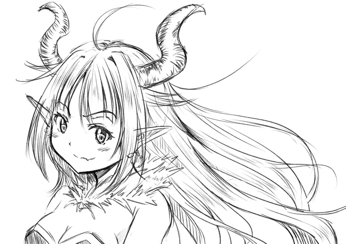 適当にオリジナルキャラ落書きしました 