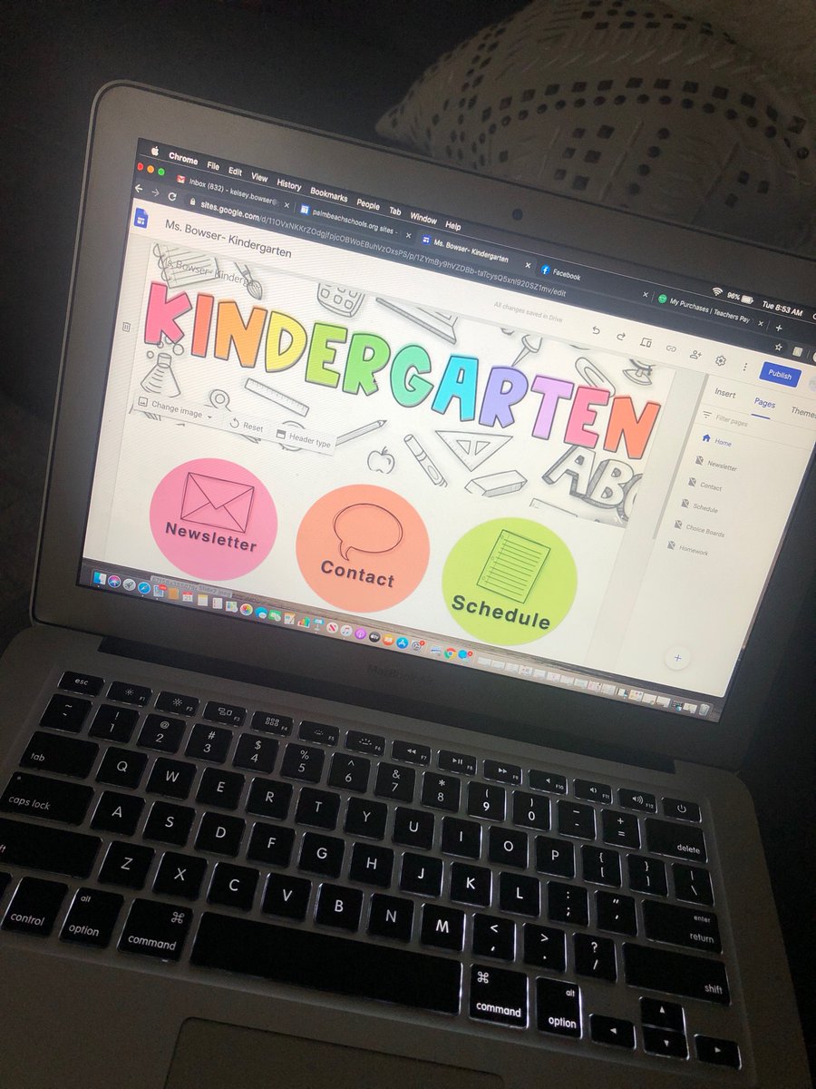 Kel_c_bee's tweet photo. Putting finishing touches on my classroom google site - It’s the little things that get me excited! What new tech are you bringing into the 20/21 school year? #iteachk #techink https://t.co/WDvsoLrrPQ