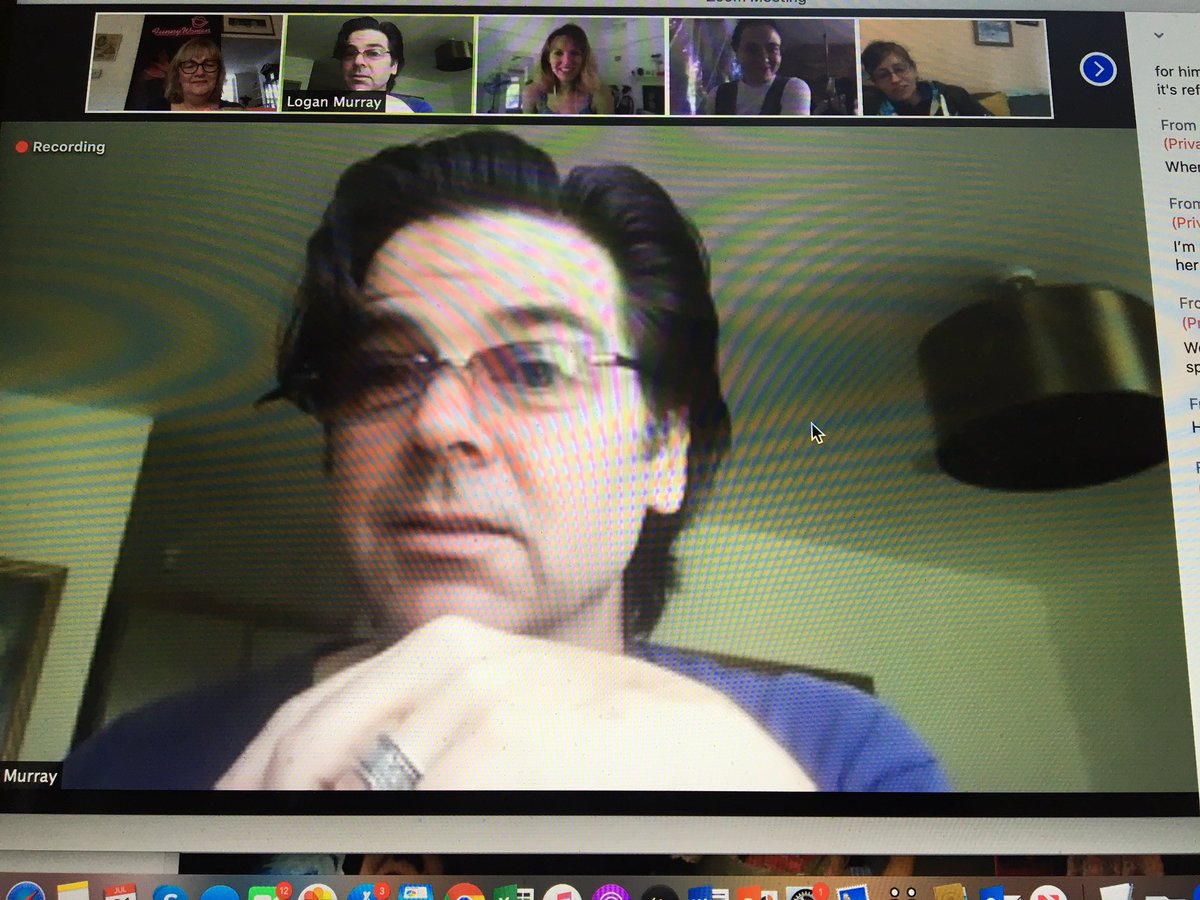 FunnyWomenLynne's tweet photo. The brilliant @LoganComedyGuru puts us through our comedy paces online today. Day 2 of @funnywomen #comedy #crashcourse. New dates announced soon as this week is sold out! 👏👏👏👏👏 https://t.co/NCitWhPykm