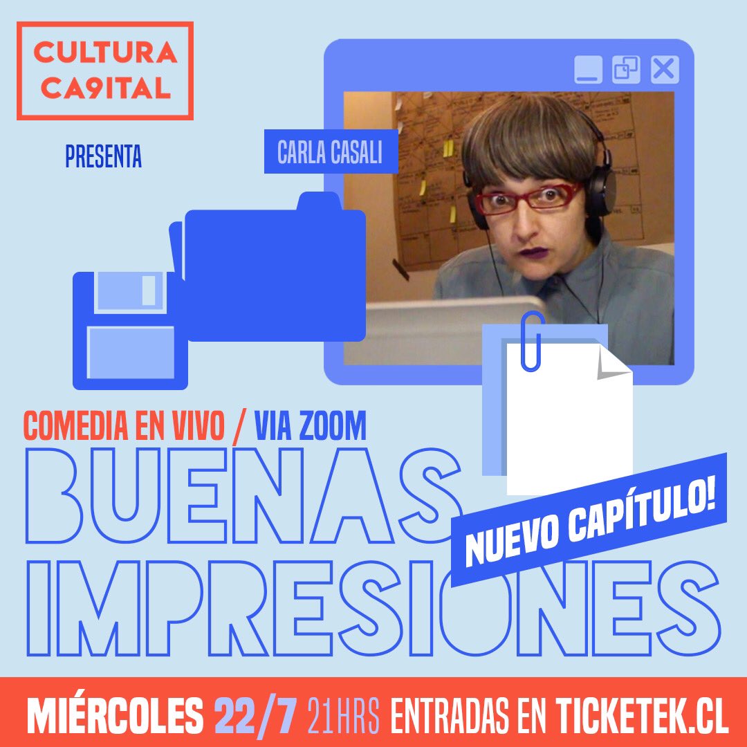 CulturaCap's tweet photo. #BuenasImpresiones, describe los desafíos del trabajo a distancia y la tensión propia de las relaciones en el confinamiento, ¿te suena familiar? Ríete un rato, nos vemos por Zoom. https://t.co/IDirIKxsVj