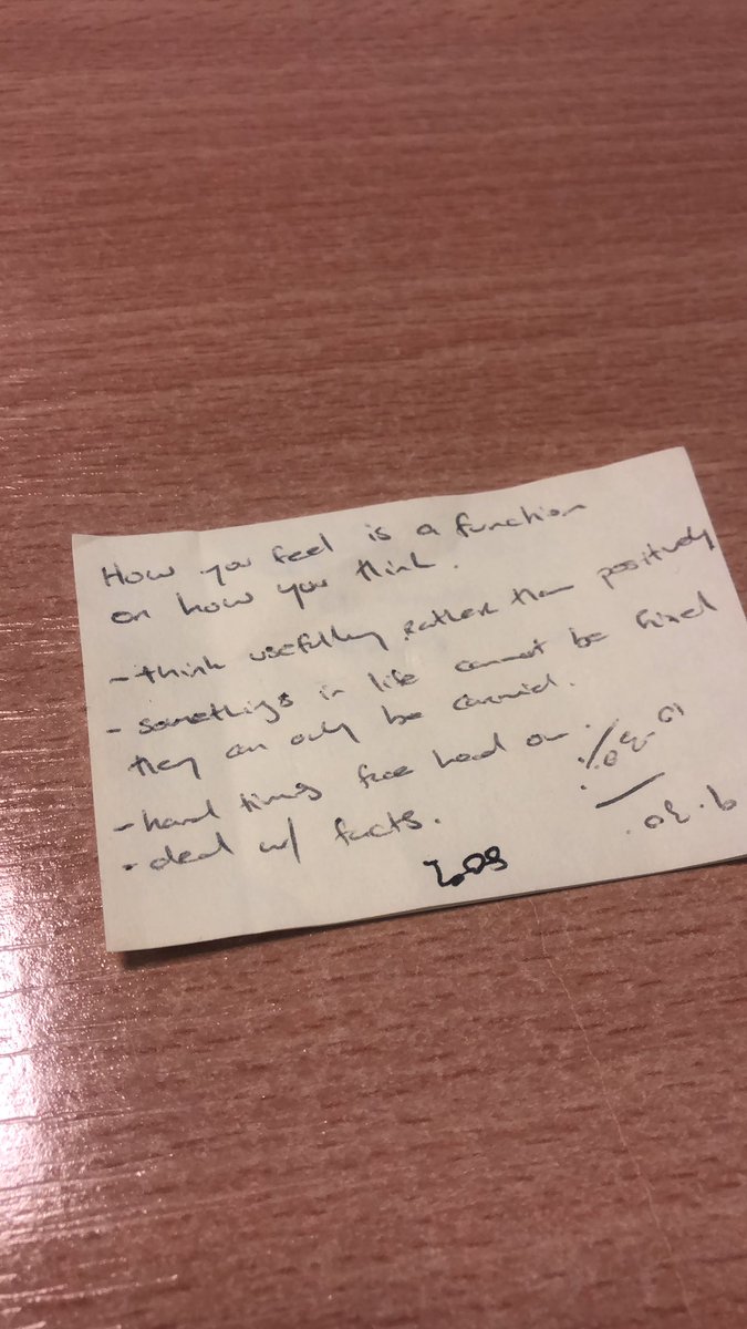 DaniGuthrie's tweet photo. @NFitzPsychology found this note I wrote from when you were on air a couple of years ago. I recently lost my dad and I just needed a gentle reminder of this powerful, useful advice 💓 https://t.co/jDqBj2kMEH