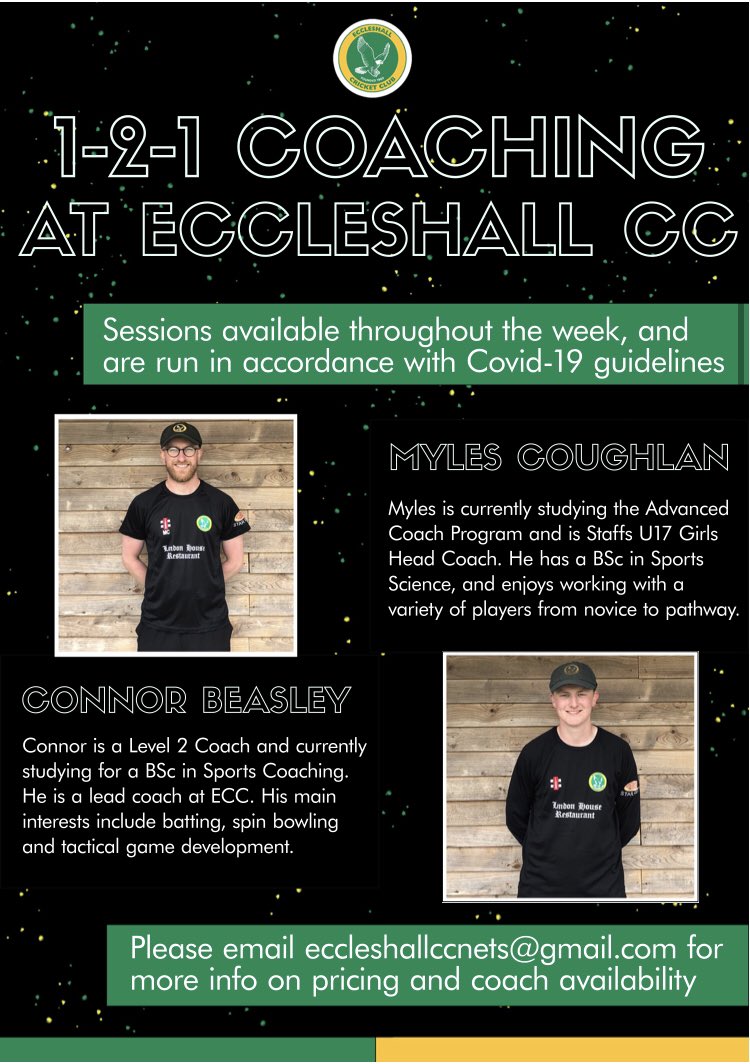 EccleshallCC's tweet photo. We’re thrilled to be able to offer some high quality coaching at the RTMG. Discounted prices for members but anyone is welcome to attend. Email for further details. #development #reachyoupotential #coaching https://t.co/ilhTc3Kbe6
