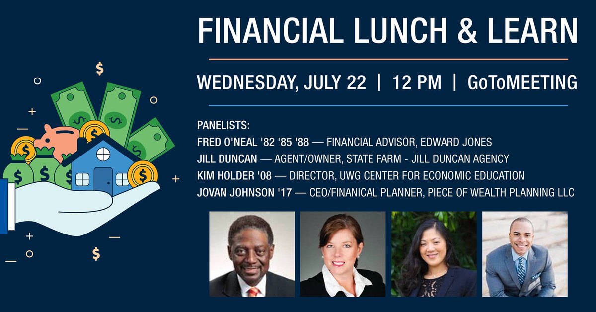 cubegrl's tweet photo. Really excited to participate in this @uwgalumni &amp; friends Financial Lunch &amp; Learn tomorrow!

Looking forward to spending some time with some wonderful people to chat about #FinLit #FinancialFitness #UWG #UWGStrong https://t.co/4F8nsg8lDP