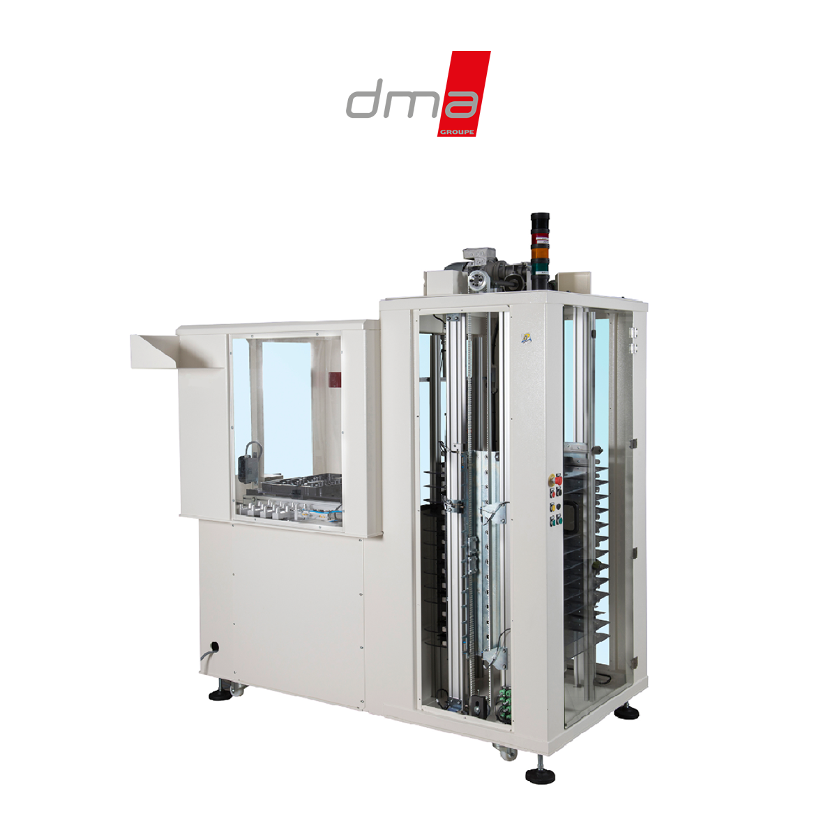 DMAGroupe's tweet photo. 🔴 Machines DMA 🔴
Voici un de nos modèles de palettiseur équipé d'un magasin à thermo et d'une cadence adaptée au nombre d'empreinte ! 👉 https://t.co/GIU0Juss5q https://t.co/iIYoVjlOaC