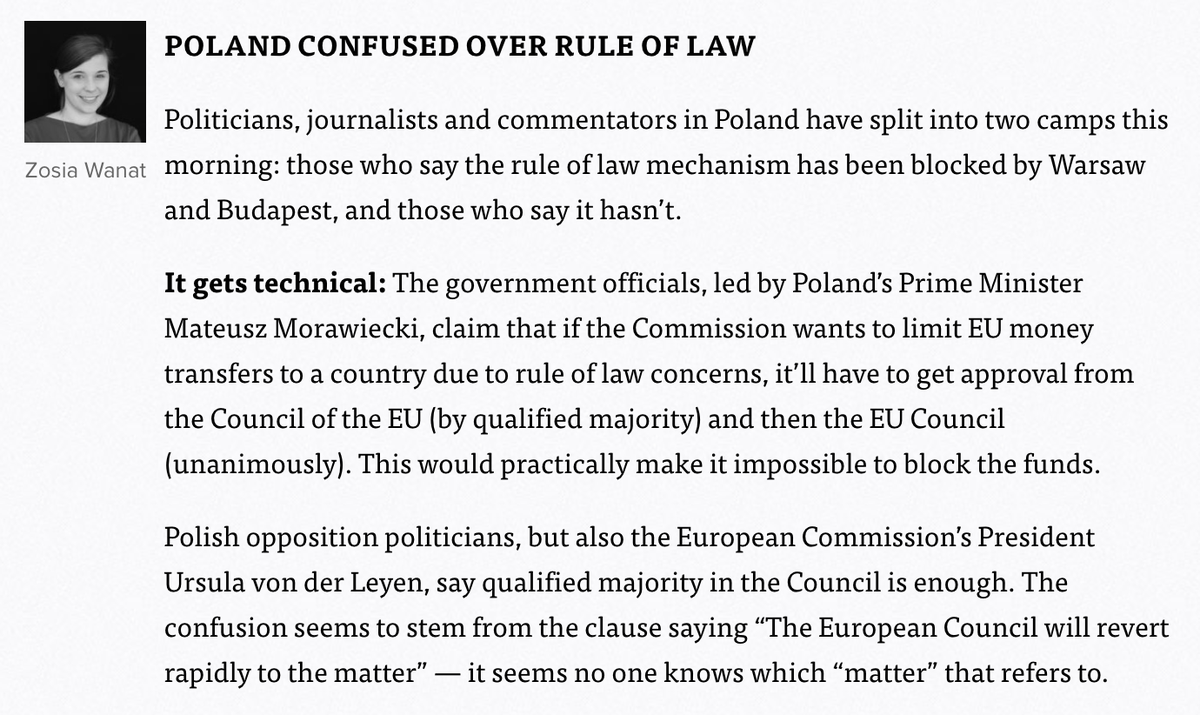 2/ Different takes you can read, including from most eminent experts, suggest ambiguous EUCO conclusions and this is indeed the case but contrary to noise originating from kleptocrats/autocrats in Budapest/Warsaw, EUCO conclusions contain several positive  #ruleoflaw aspects