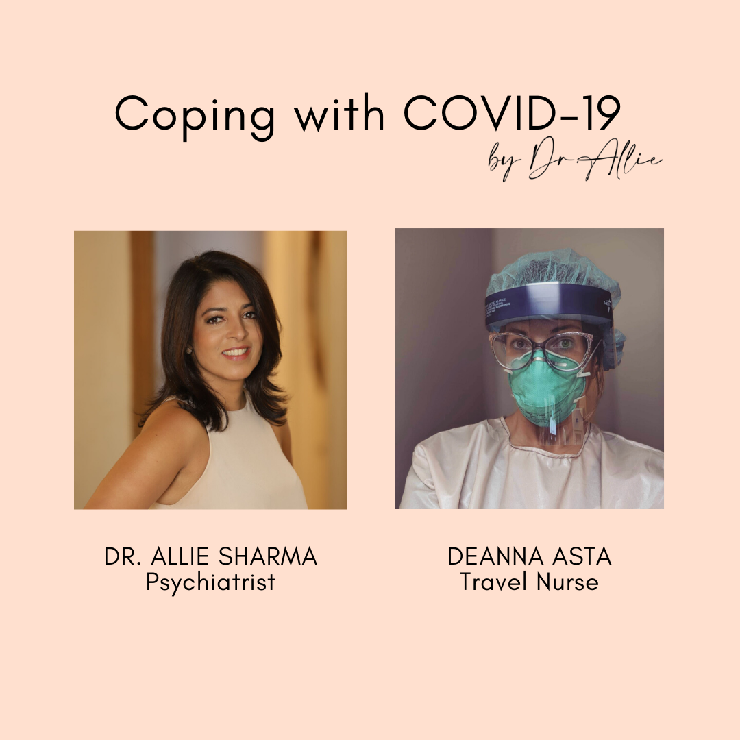 alliesharma's tweet photo. Catch Episode 31 of Coping with COVID-19 by Dr. Allie with guest Deanna Asta on Being a Travel Nurse during the COVID-19 pandemic. https://t.co/3hmVJv06RD . #CopingwithCOVID19 #mentalhealthmattters #covid19 #letsgetclinical #nursing https://t.co/BJxaSYK6BP