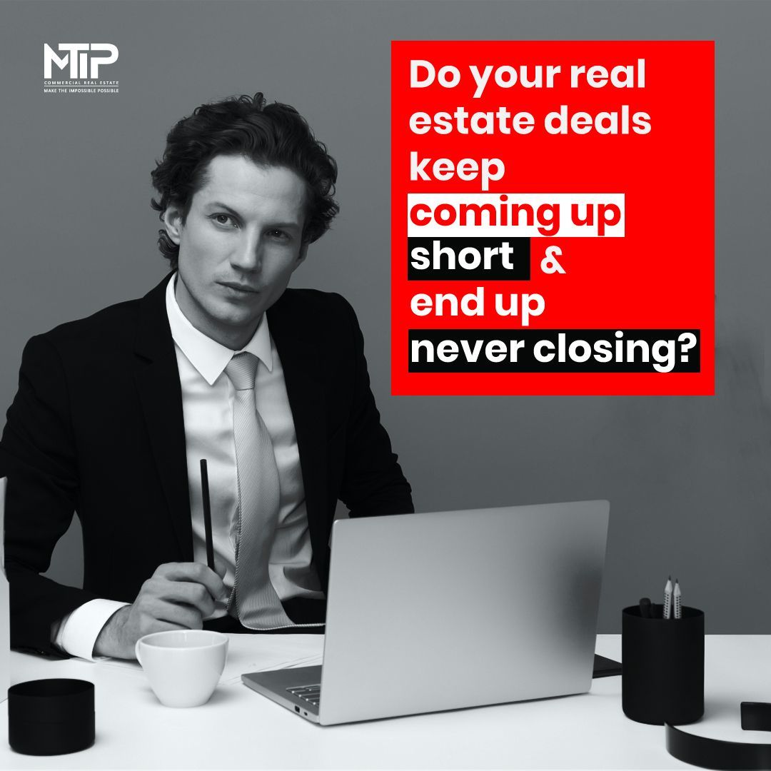 Do your real estate deals keep coming up short and end up never closing? MTIP commercial real estate welcomes motivated professionals to join our network of expert real estate practitioners.