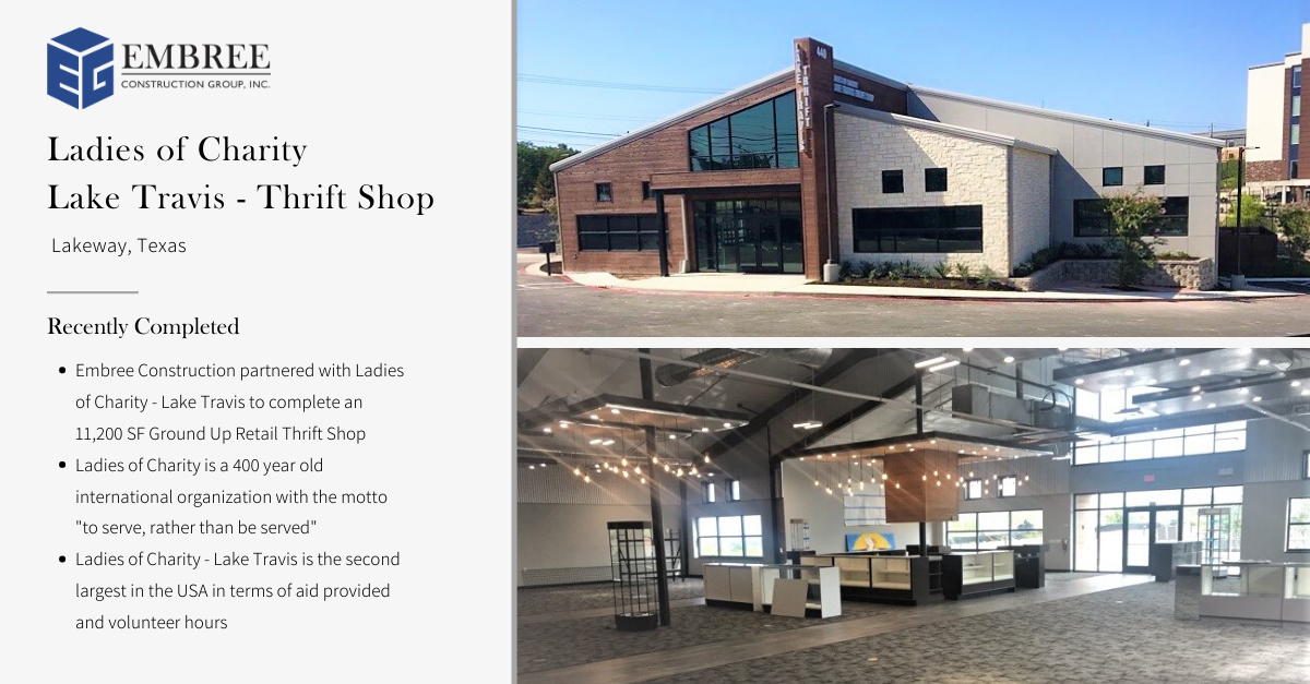 embreegroup's tweet image. It was an honor working with the team at Ladies of Charity - Lake Travis on their new retail store. 
#EmbreeGroup #EmbreeConstruction #CommercialConstruction