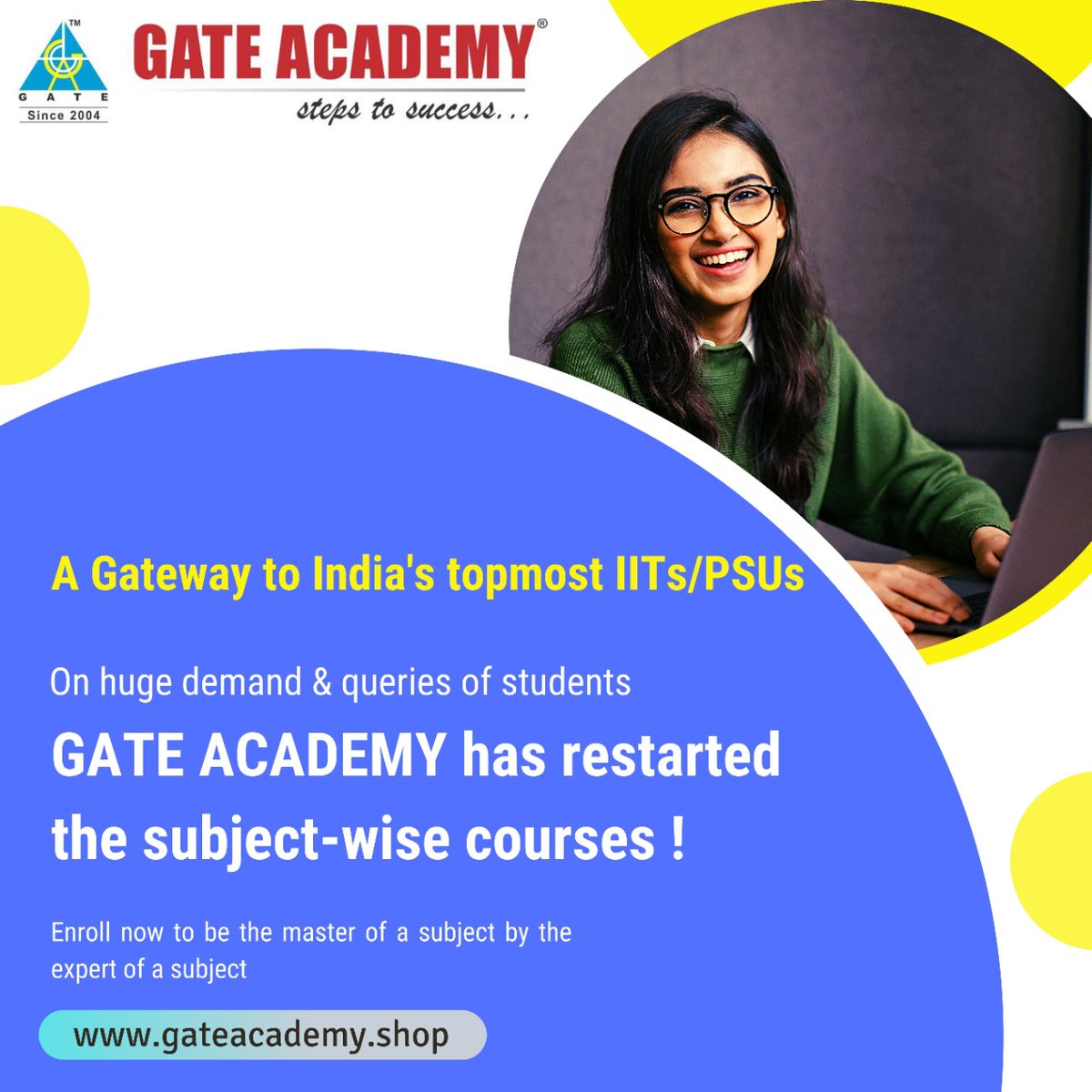 gate_academy's tweet photo. GATE ACADEMY has restarted subject wise courses on the huge demand & queries of our beloved students.
Enroll yourself now and get taught by the subject experts!!
Visit us to know more - https://t.co/yk59qz4i6E
#OnlineCourses #EnrollYourself #Visit #stepstosuccess #learnfromhome https://t.co/EqQKX8W78H