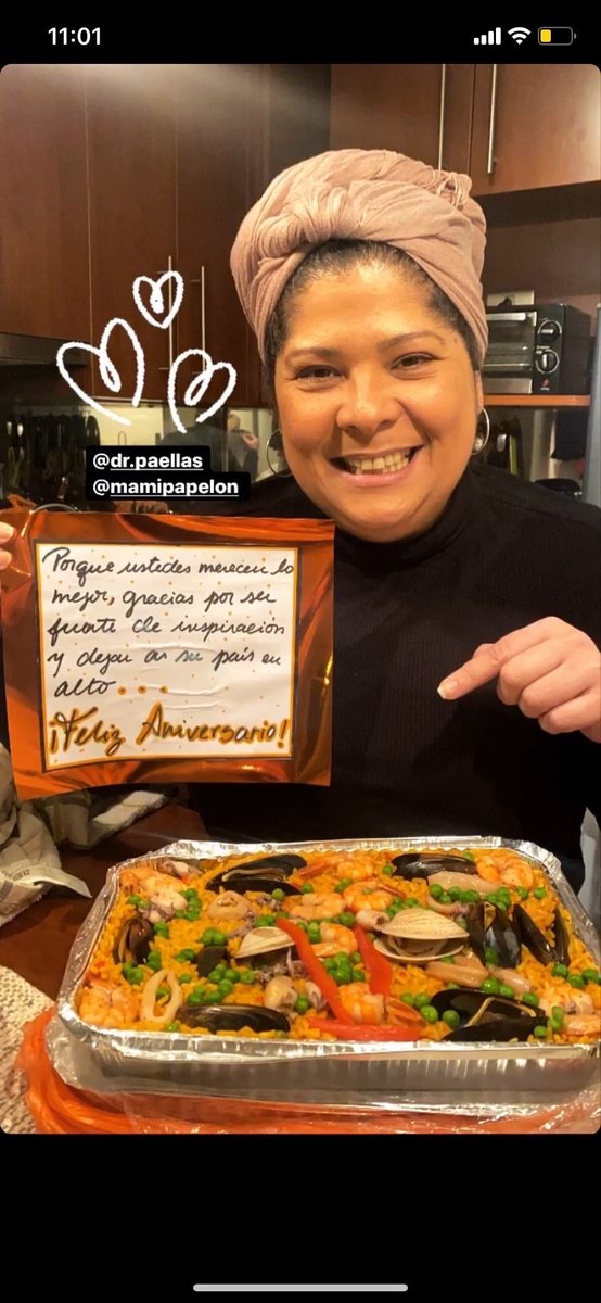 PapelonSabroso's tweet photo. Nuestro aniversario lo celebramos con Paella 🤞🏼☺️ https://t.co/8Trd0bJRKA