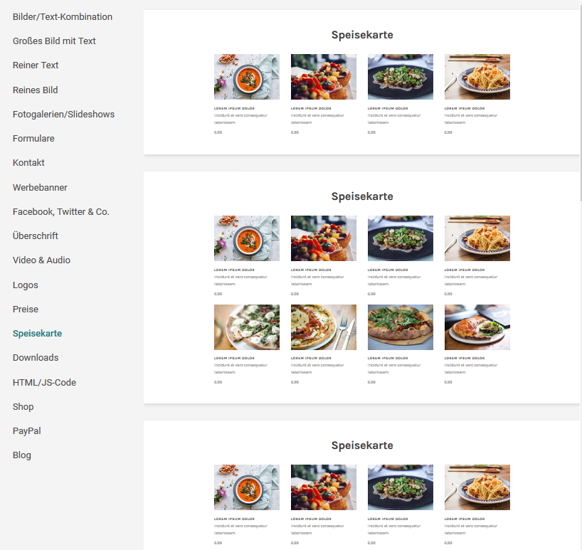 FireStorm_GmbH's tweet photo. 21. Juli 2020 - SiteDesigner Speisekarten - Update

Neu kann man im SiteDesigner Speisekarten und vieles mehr hinzufügen.
#sitedesigner #firestorm #web #speisekarten #menu #webshop #baukasten #neu #changelog https://t.co/E3hXmvVwGg