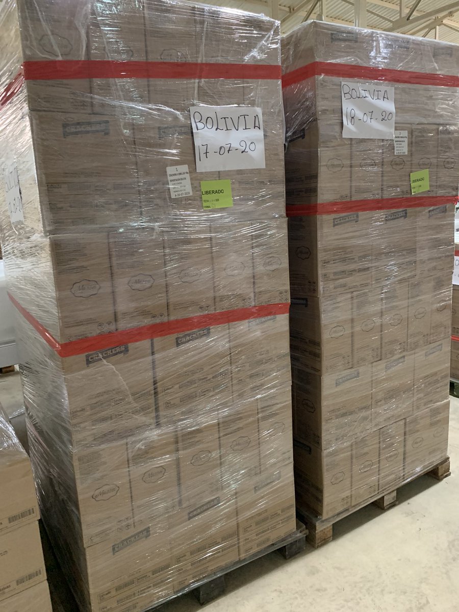 mriquelme1's tweet photo. A pesar de las dificultades del COVID, seguimos empujando nuestra aventura hacia el mercado internacional! Este mes Mazzei estará exportando 100 toneladas de galletitas a Uruguay, Bolivia y EEUU!! 💪🏼💪🏼🇵🇾🇵🇾 https://t.co/SKKf3yuHFl