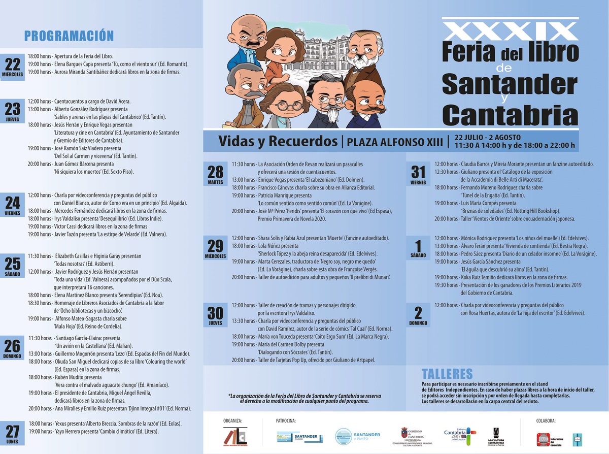 ¡Qué días más lectores nos esperan! El 23, las 18 en la librería Serendipias de Tres Cantos, compartiremos firmas un montón escritores e ilustradores. Y el día 29, a las 18, presentaré Sherlock Tópez y la abeja reina desaparecida en la Feria del libro de Santander. ¡Nos vemos!