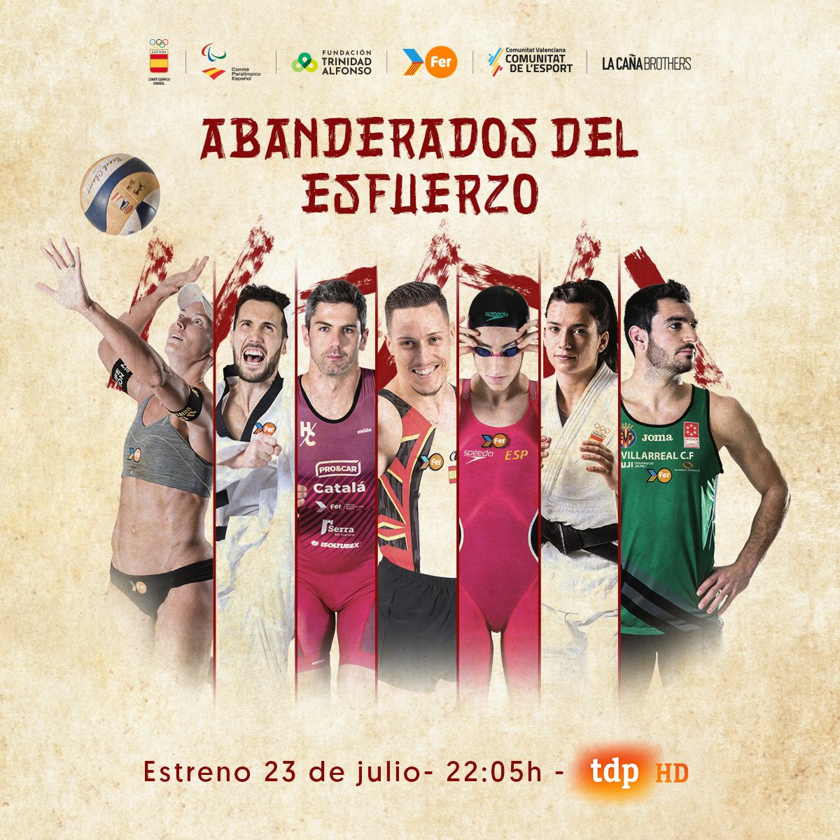ProyectoFER's tweet image. Llega el primer documental post-covid-19 sobre el deporte olímpico y paralímpico ➡️ Abanderados del esfuerzo

📺 Estreno Jueves 23 de julio en @teledeporte
#EActíVate #EsPotFER