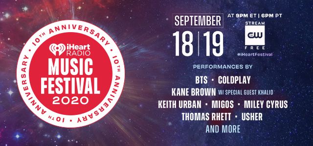 Save the date! Our iHeartRadio Music Festival is back for its 10th year on Sept. 18 + 19 and promises to be the biggest virtual music festival of 2020! Listen to both nights right here and watch on the <a href="/TheCW/">The CW</a> app. This year’s full lineup: iheart.com/Festival #iHeartFestival
