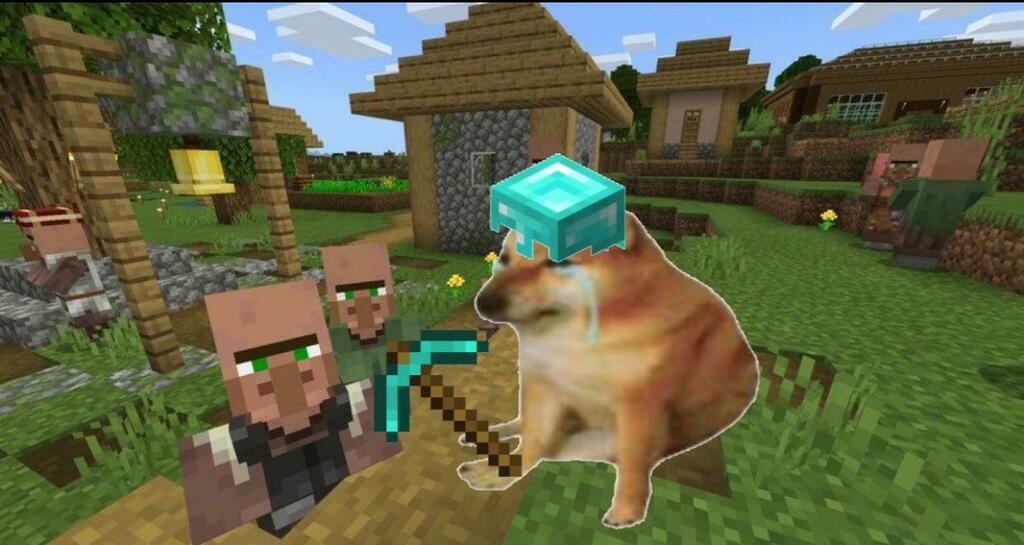 Minecraft Memes En Twitter Us Knowing That Since We Found The Og Minecraft Title Screen Seed It Can Now Rest