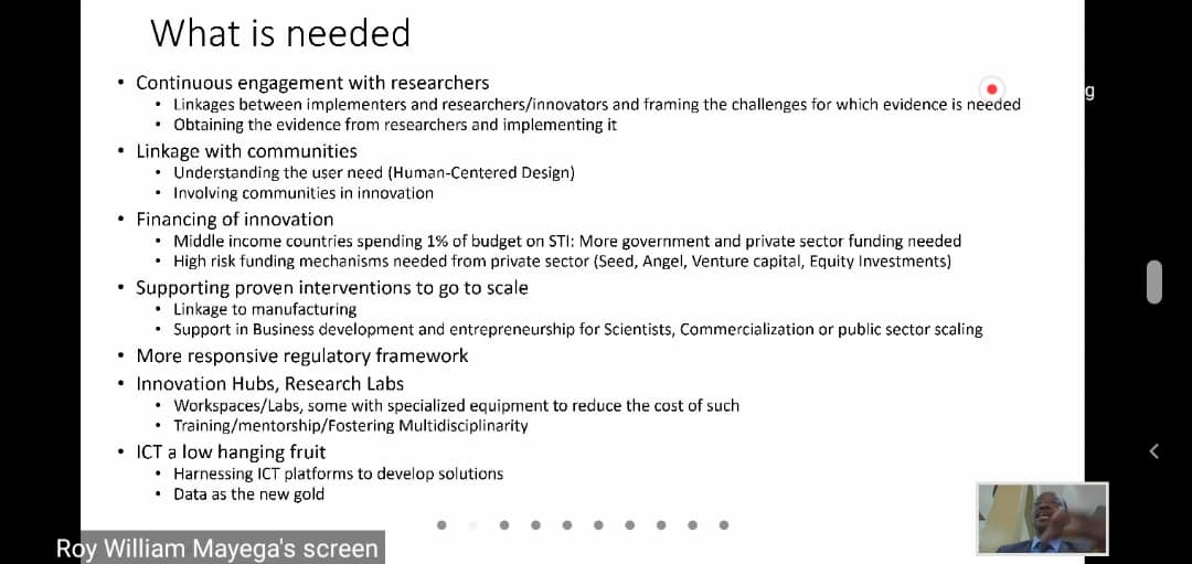 GSKiwanuka1's tweet photo. Last point on #data being the new gold from @MakSPH event presentation by Roy Mayega in his submission on what is needed in Uganda to strengthen research and innovation is critical for us to embrace and do everything possible to strengthen this especially in the #privatesector https://t.co/Efn12AssGM