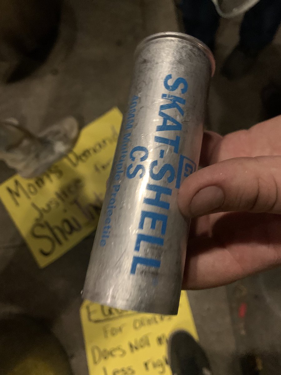 truth_wire's tweet photo. This was dropped by a Federal Agent. Using chemical weapons and projectiles on American citizens. The US has brought their Imperialism home. ⁦@Fiorella_im⁩ ⁦@JonathanMayorca⁩ ⁦@yopasta⁩ https://t.co/0koRy81aAN
