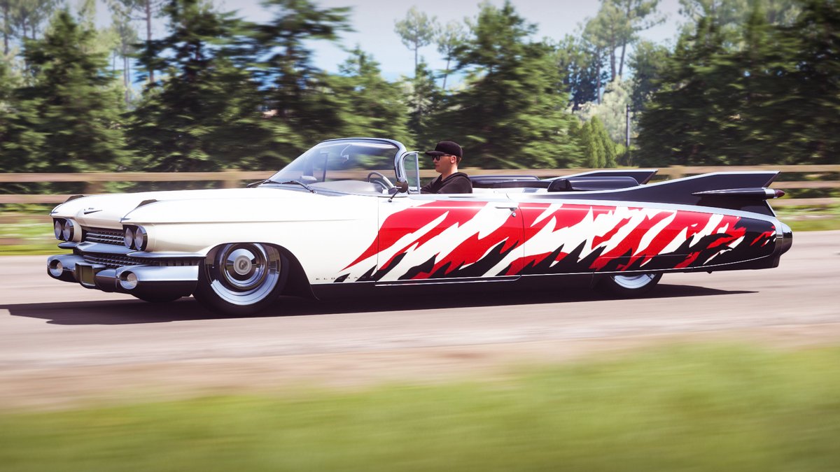 DJKustoms's tweet photo. Since @AR12Gaming released his video of the @Cadillac Eldorado.. Thought I would share my other @ForzaHorizon design that was used in the video as well.

Gamertag: DJ Lime
#ForzaShare
#CadillacGamingClub
#DriftYacht https://t.co/og25xOYE2B