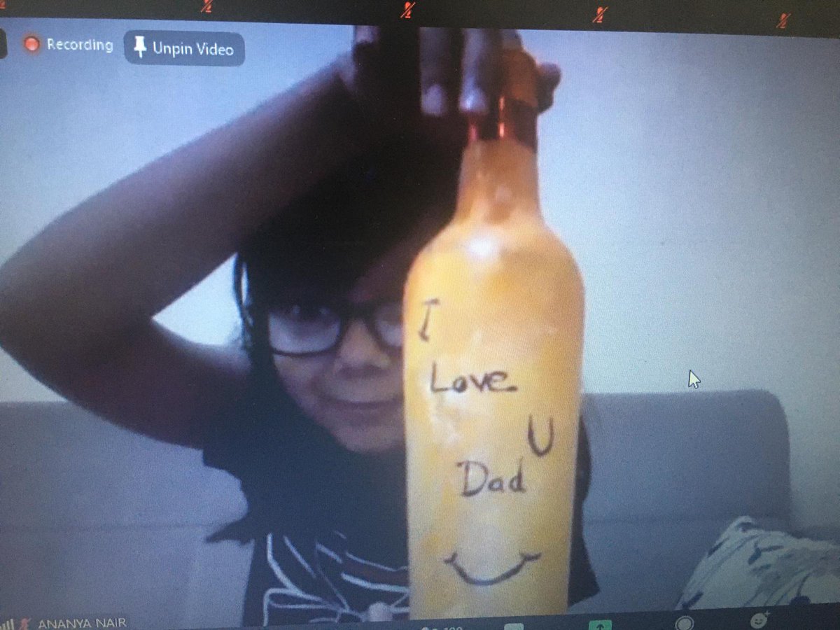 SchoolMonarch's tweet photo. Ms. Pooja Arora, one of the faculty members of DPS Monarch International School Doha conducted a “Parent-Child Bottle Painting” session titled “Old Monk Craft” on July 12th &amp; 15th 2020. https://t.co/Nk1ZJyEP6t