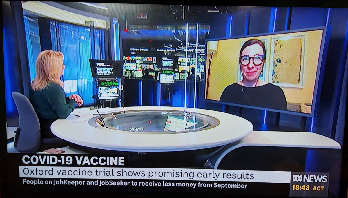 GabrielaKhoury's tweet photo. 👏 Excited to see @DrQuinn4realz live on the @abcnews discussing #COVID_19 vaccines! 💉🔬 Fantastic discussion representing #WomenInSTEM and Immunologists! 👏  #scicomm #IAmAnImmunologist  #ASIWomensInitiative #ASIFireside  @ASImmunology https://t.co/0vzUcsav1R