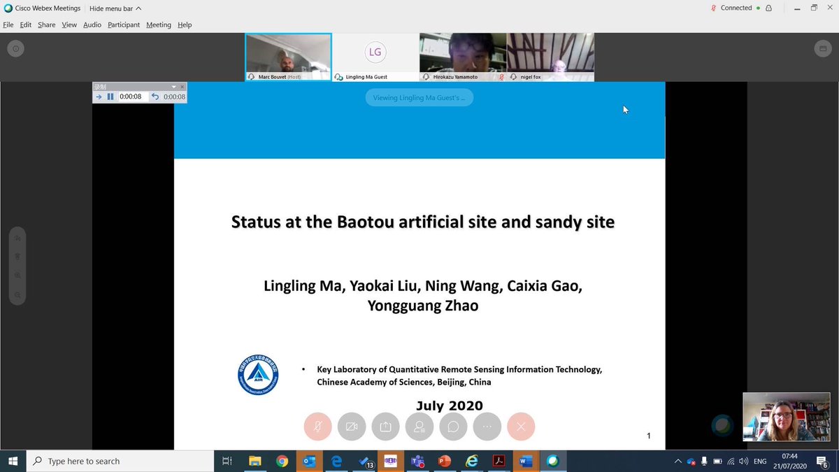 EmmaWoolliams's tweet image. 7:30am start worth it for an interesting meeting with the Chinese colleagues running the Baotou sites and @ESA_EO about #RadCalNet. Exciting developments - the sandy site is approved (data will be available soon) and extensions to the SWIR are planned. #EOMetrology. @NPL