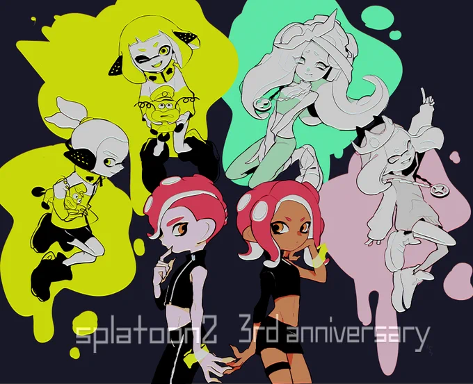 三周年おめでとうありがとう
 #Splatoon2 
