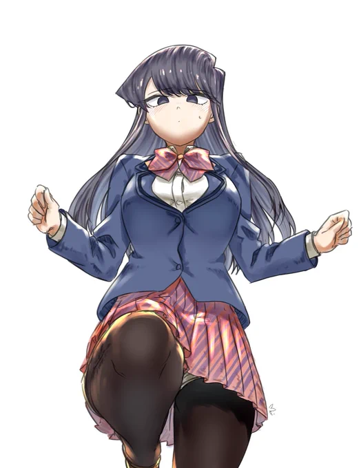 実は…。 #女の子 #古見さん #古見さんはコミュ症です #古見硝子 #JK #タイツ #見えそうで見えてる https://t.co/83ZLCQV7Fm 