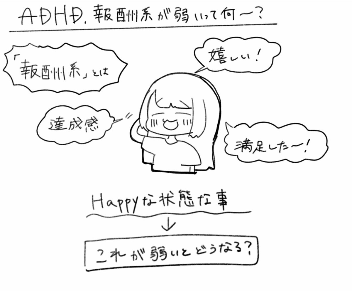 【超訳】報酬系が弱いとどうなる??〜塩沢の場合〜
#ADHD 