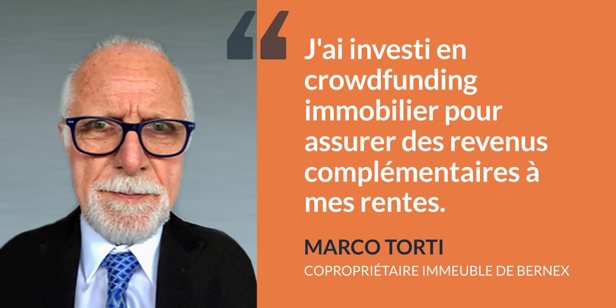 Monsieur Marco Torti, copropriétaire de l'immeuble de #Bernex-en-combes, nous explique pourquoi il a investi en #crowdfunding #immobilier.

Lire son #témoignage 💬 : hubs.ly/H0sMtN70

#FoxstoneCommunity #CrowdfundingImmobilier #Investissement #RealEstate #Suisse