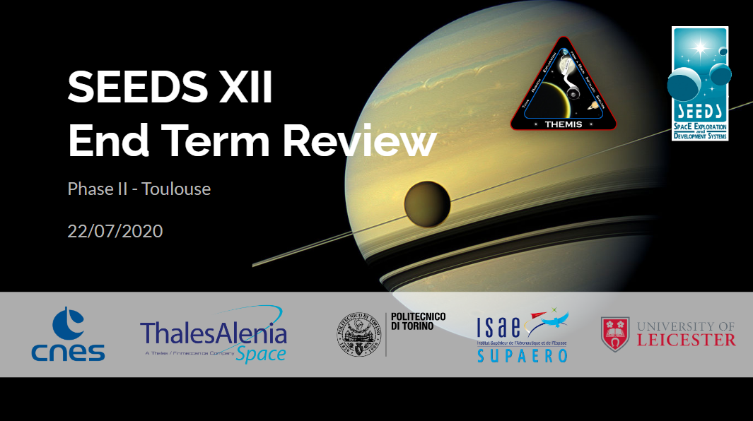 SLDsupaero's tweet photo. Glad 🤩 to announce the End-Term review of the #Toulouse phase of @SEEDS_XII. The topic:

     🔜 Using the Moon 🌚 as a testbed for the exploration of Titan. 

Thank you @CNES for your support and for hosting the review, tomorrow. @ISAE_officiel @PoliTOnews @uniofleicester https://t.co/H7x0YBOxYt
