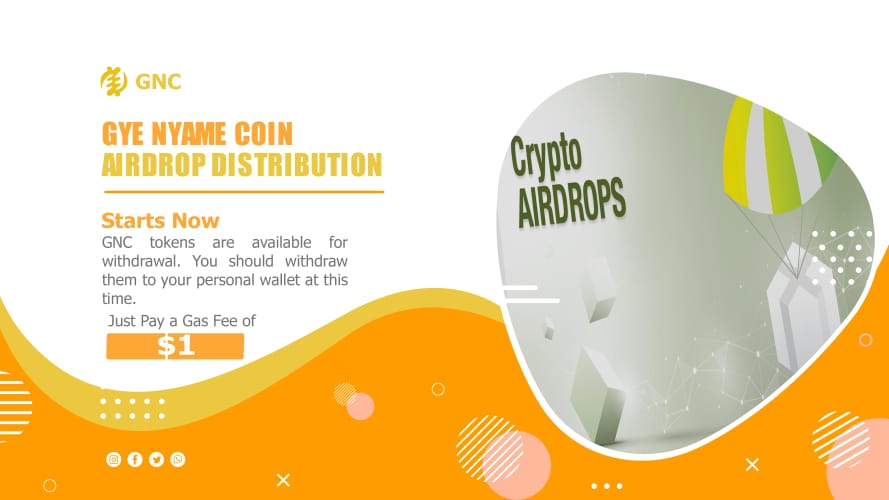 Gyenyamecoin's tweet photo. 📢 FINALLY IS HERE 🍾🍾

GNC tokens Are Available For Withdrawal . You Should Withdraw them To Your Personal Wallet At Anytime . Just PAY a Gas FEE Of $1. https://t.co/N9pNfJgxj5