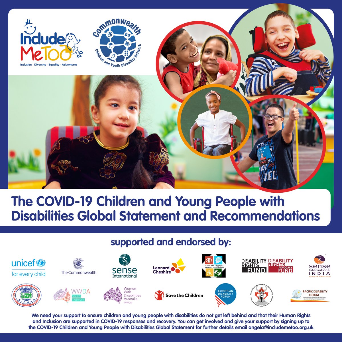 SenseInternatl's tweet photo. Children & young people with disabilities should not have their rights compromised due to COVID19. Read the full COVID-19 Children & Young People with Disabilities Global Statement. 👇 @IncludeMeTOO
https://t.co/YtOQgBUS9E
#DisabilityRightsCYP #C19DisabilityRightsCYPStatement https://t.co/TOewNHfGgq