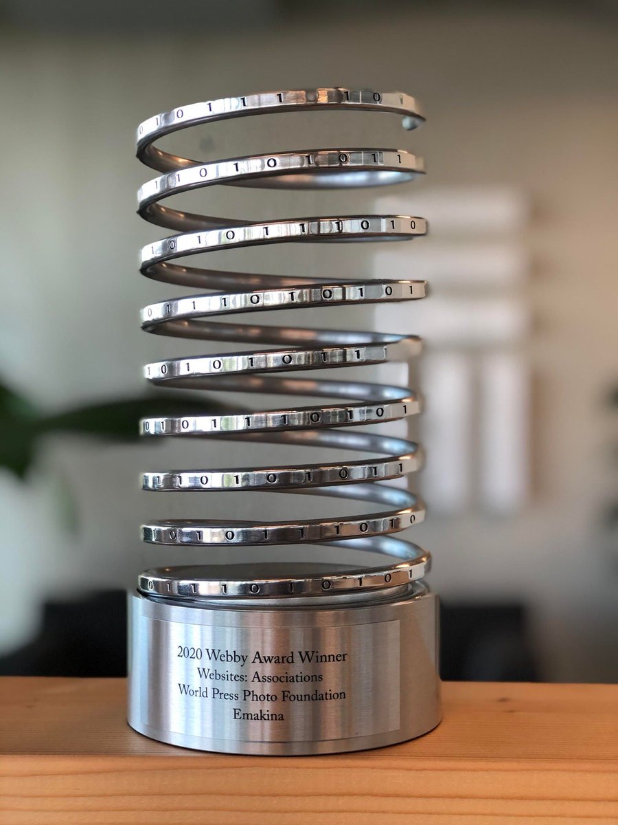 Excitement is in the air! We received the actual Webby Award in the office.
#webbyaward
