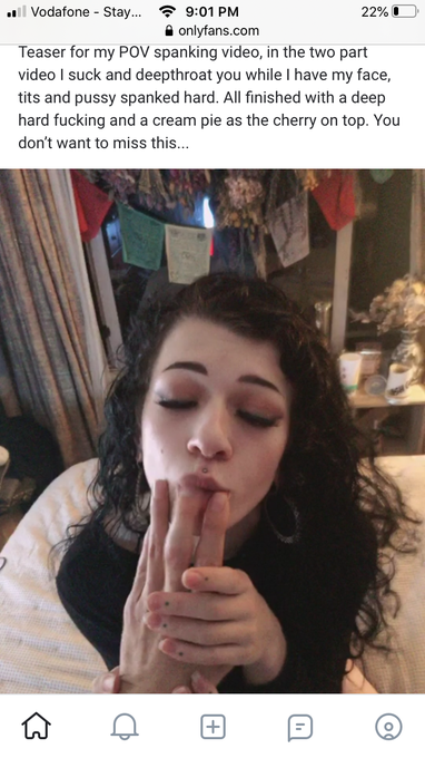 Teaser for my POV spanking video, in the two part video I suck and deepthroat you while I have my face