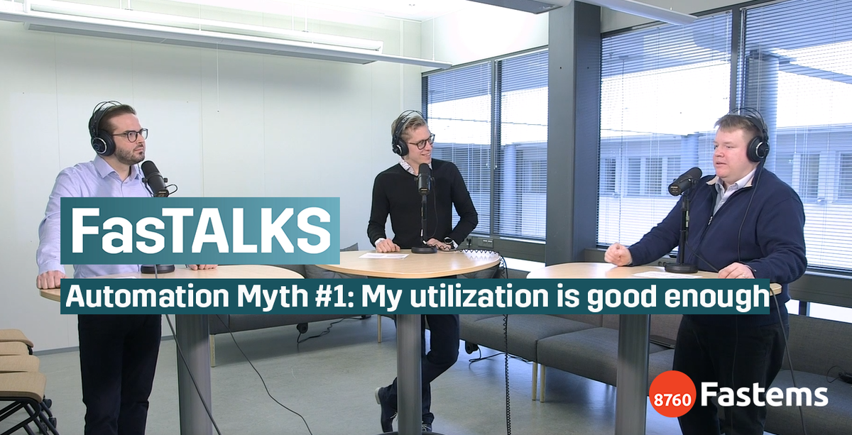 fastems's tweet photo. In this short 6 minute clip of #FasTALKS, Fastems Sales Director Esa Karppi and Product Manager Teemu-Pekka Ahonen discuss one of the most common #factory #automation myths: 

"I don't need automation. My utilization is already good enough."

https://t.co/IgbHAbCfCI https://t.co/xZESOA9AnK